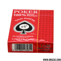 Piatnik Karte Plasticne Poker crvene