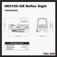 HOLOSUN HE510C-GR MICRO RED DOT OPTIC