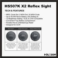 HOLOSUN HS507K X2 MICRO RED DOT OPTIC