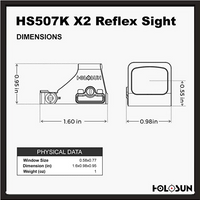 HOLOSUN HS507K X2 MICRO RED DOT OPTIC