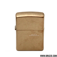Zippo Up Tumbled Brass