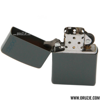 Zippo Up Flat Gray Logo
