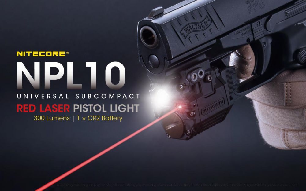 LAMPA - TAKTIČKA NPL10 NITECORE red laser