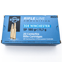 Municija PPU 308 Winchester SP 180gr/11,7g