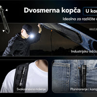Nitecore MT1A Pro kompaktna ručna lampa sa zadnjim prekidačem i podrškom za AA bateriju.