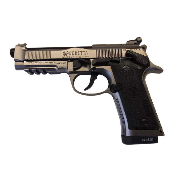 Beretta 92X Performance Carry Optic pištolj u kalibru 9x19 mm, prikaz leve strane sa čeličnim ramom, Optics Ready navlakom i ergonomskim rukohvatom.