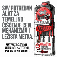 Real Avid Gun Boss Multi-Kit za 9 mm, .357 i .38 sa Bore Boss čistačem, četkicama i priborom u organizovanom koferu