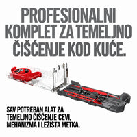 Real Avid Gun Boss Multi-Kit za 9 mm, .357 i .38 u providnom koferu, prikazan pod uglom.