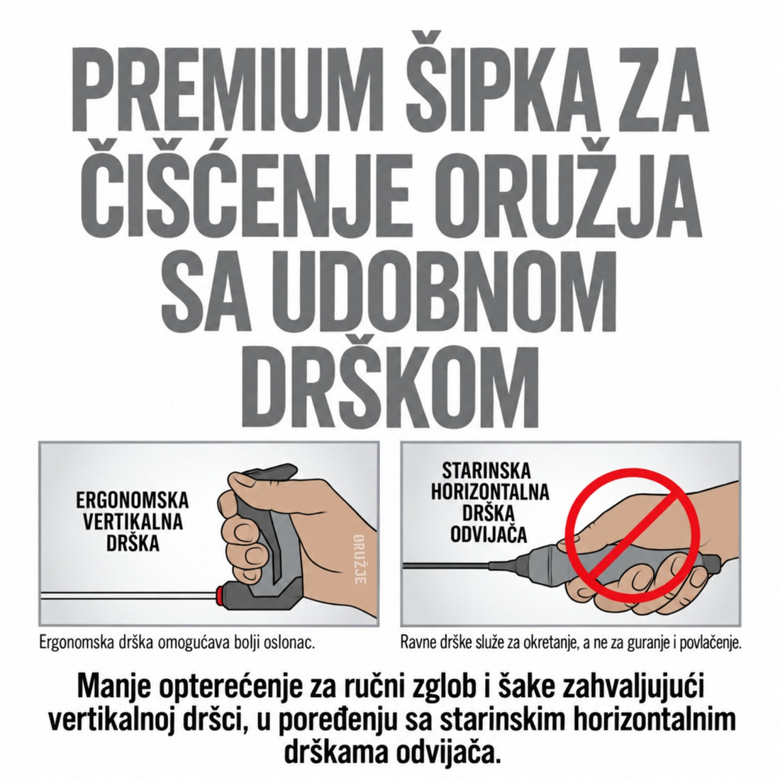 Bore-Max Smart Rod šipka od karbonskih vlakana za precizno čišćenje cevi oružja