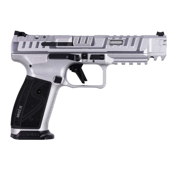 CANIK SFx RIVAL-S Chrome detalj zatvarača, nišana i ergonomije za precizno gađanje