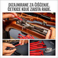 REAL AVID Smart Brush - praktična primena specijalizovanih četkica za detaljno čišćenje puške, zatvarača i teško dostupnih delova vatrenog oružja.
