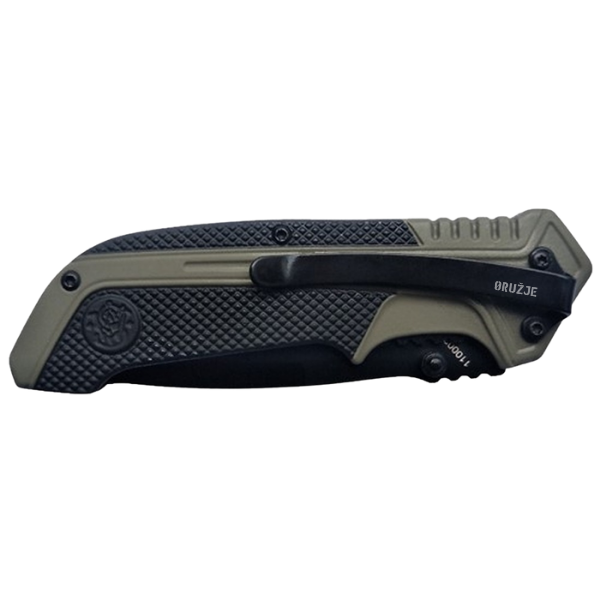 Smith & Wesson S.A. OD Green EDC sklopivi džepni nož sa džepnim klipom i aluminijumskom drškom