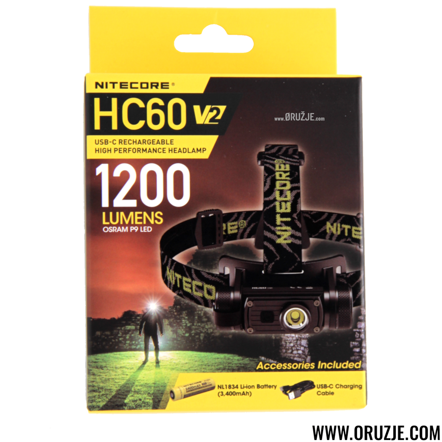 Nitecore hc60 naglavna lampa