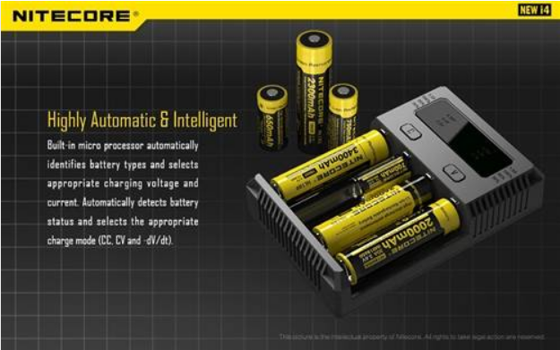 PUNJAC ZA 4 BATERIJE, NEW i4 NITECORE