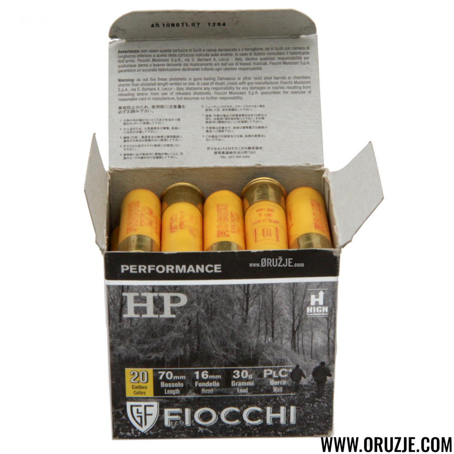 Municija Fiocchi 20/70 Hp