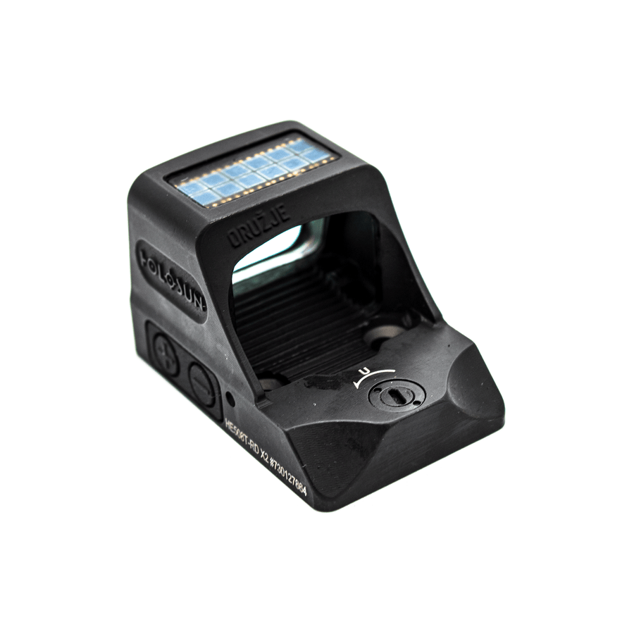 HOLOSUN HE508T-RD X2 Titanium Red Dot Sight – Solar & Battery, 2 MOA Dot